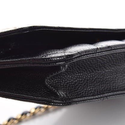 Chanel Caviar Quilted Wallet On Chain WOC Black 5 of 11