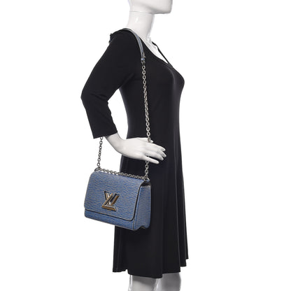 Louis Vuitton Epi Twist Shoulder Bag MM Denim Light 2 of 10