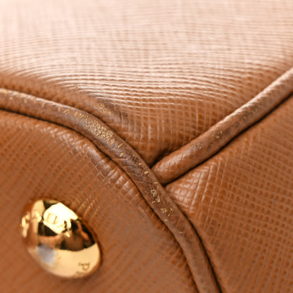 Prada Saffiano Lux Parabole Tote Caramel 13 of 17