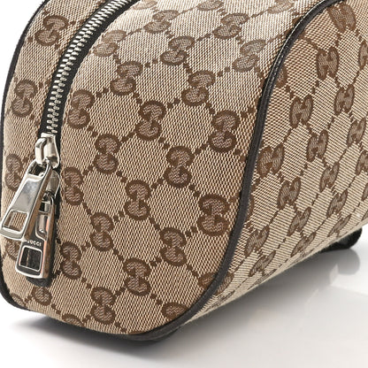 Gucci Monogram Dollar Calfskin Waist Pouch Beige Ebony Testa di Moro Marrone Scuro 9 of 10