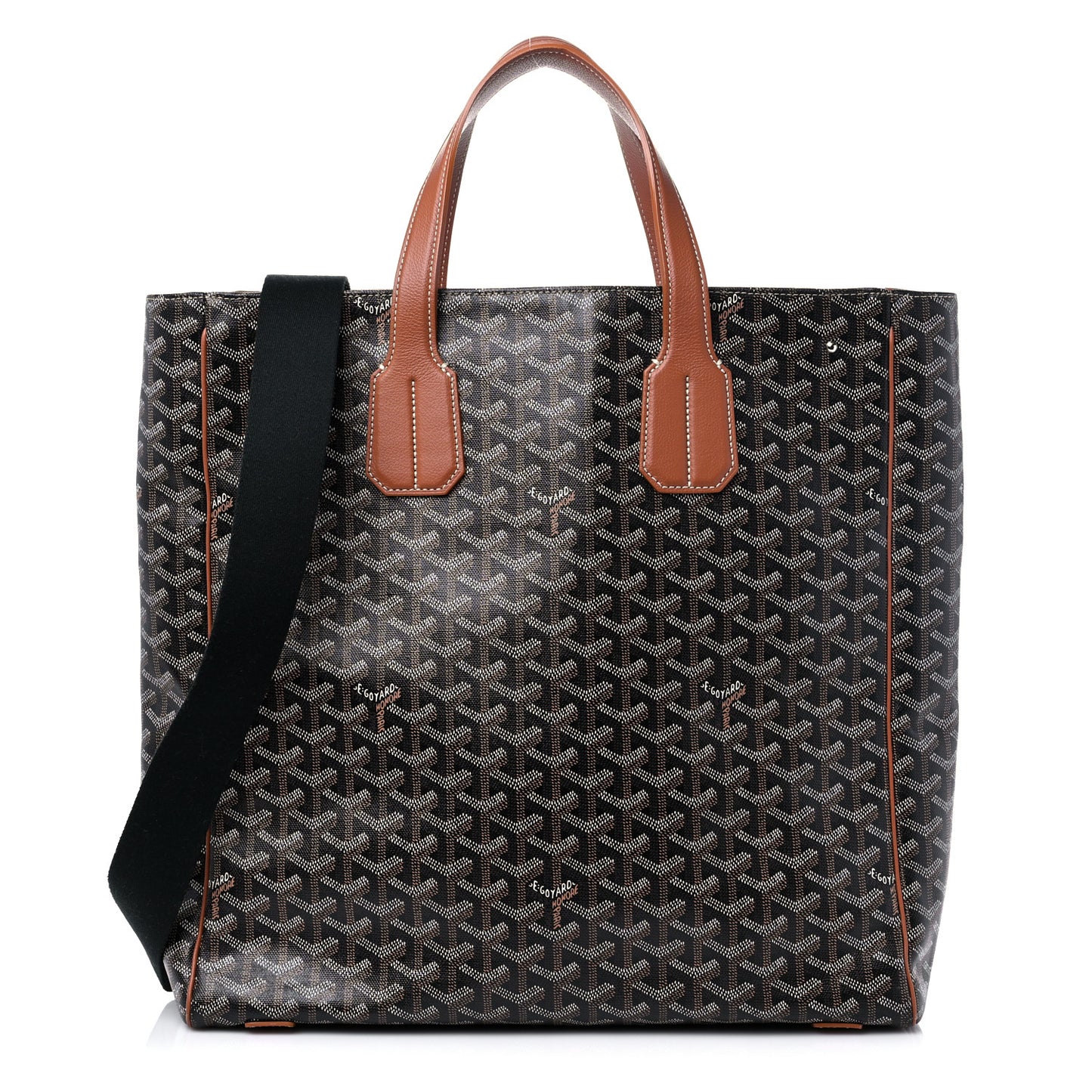 Goyardine Voltaire III Tote Black Gold