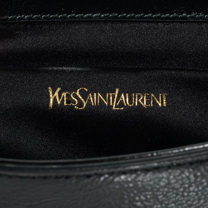 Saint Laurent Textured Patent Monogram Large Belle De Jour Clutch Black 6 of 7