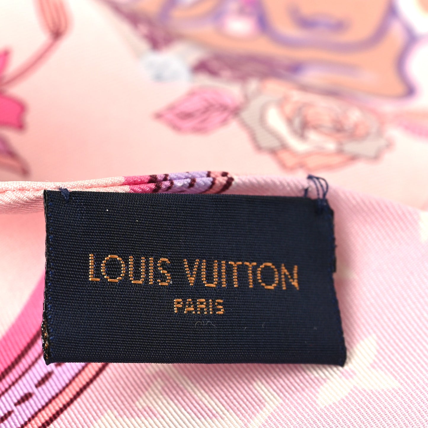 Silk Monogram Superstition Bandeau Rose Clair