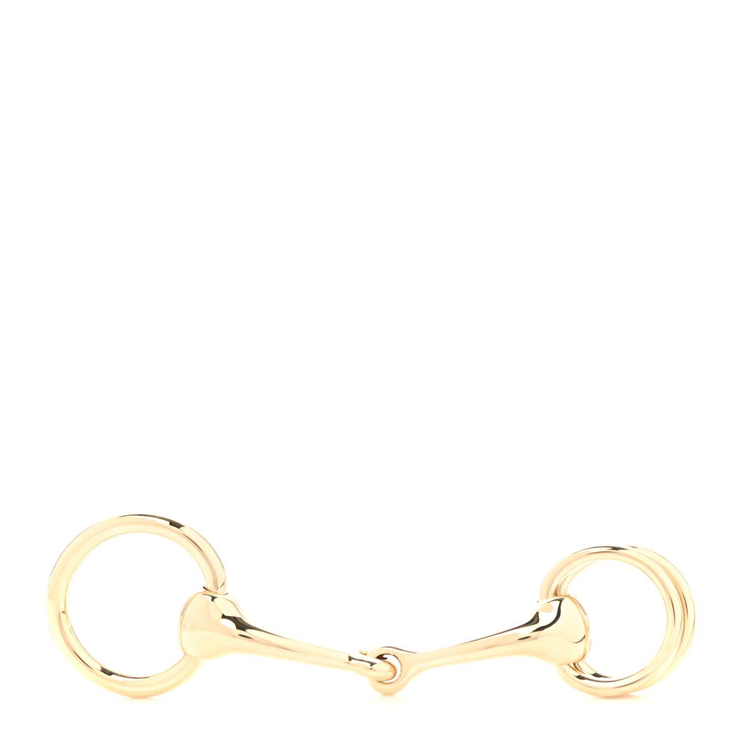 Hermes Permabrass Mors Scarf Ring Gold 1 of 5