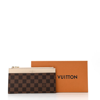 Louis Vuitton Damier Ebene Slim Purse Cream 3 of 7