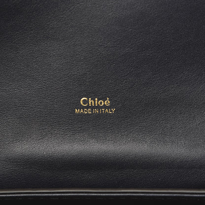 Chloe Calfskin Crocodile Embossed Medium Aby Day Shoulder Bag Full Blue 5 of 8