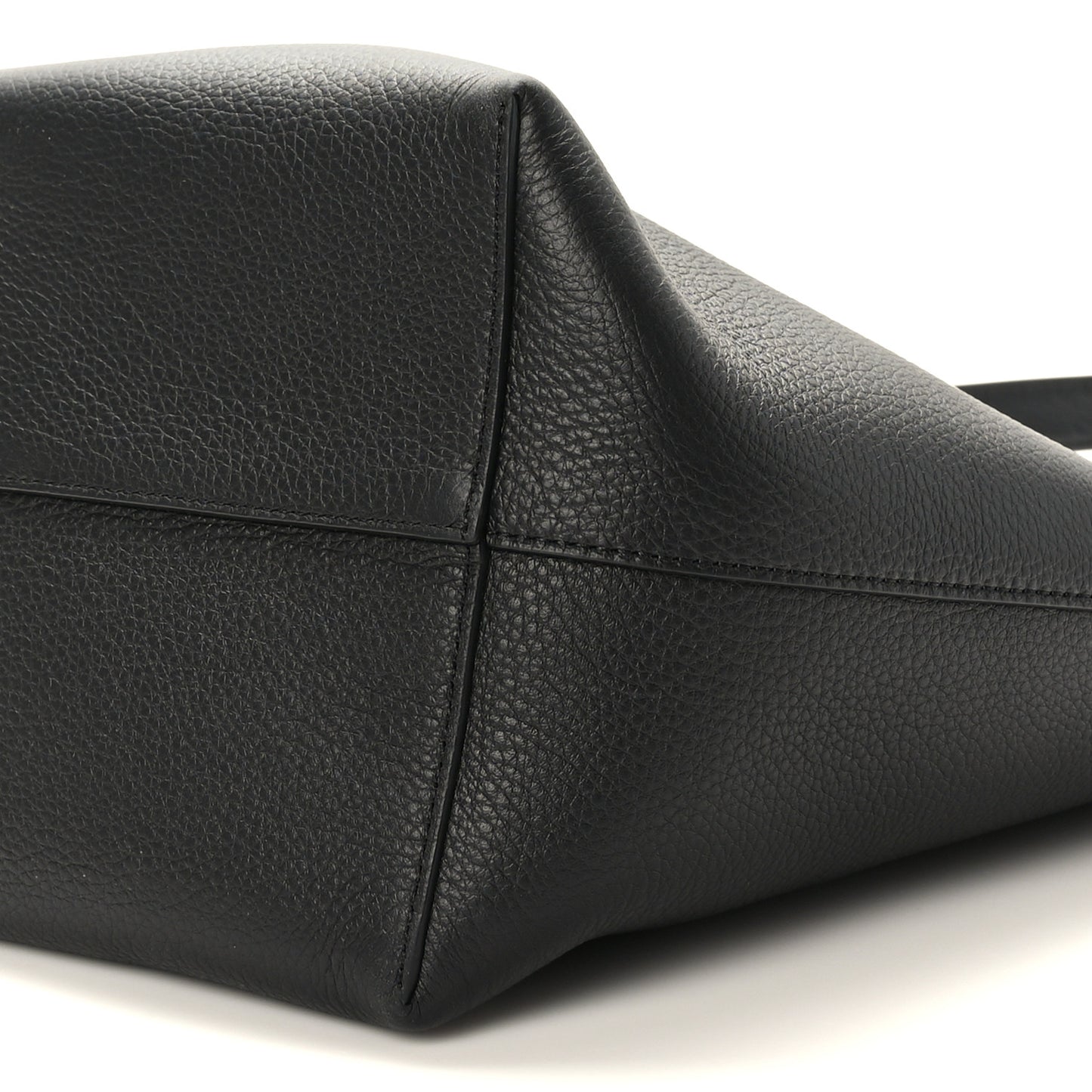 Grained Calfskin Medium N/S Park Tote Black