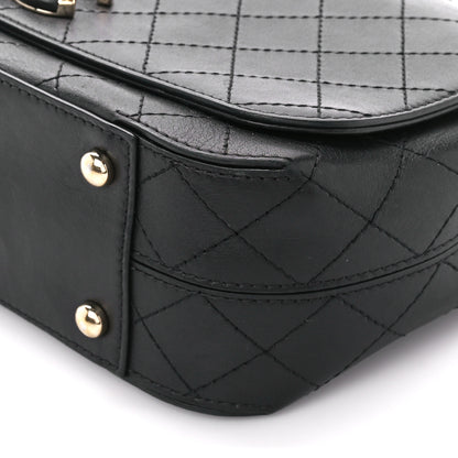 Chanel Calfskin Stitched Medium Covered CC Flap Bag Black 11 of 15