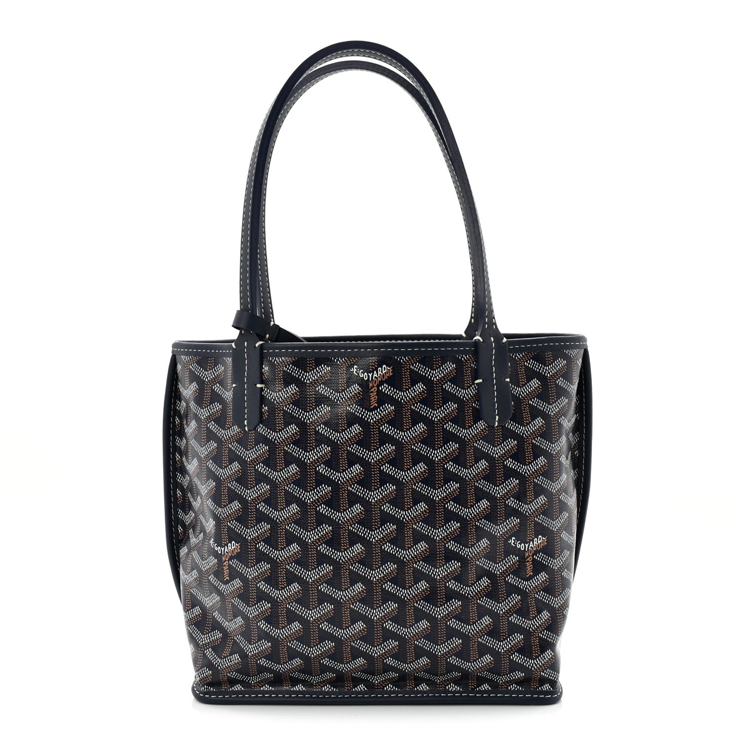 Goyardine Reversible Mini Anjou Navy