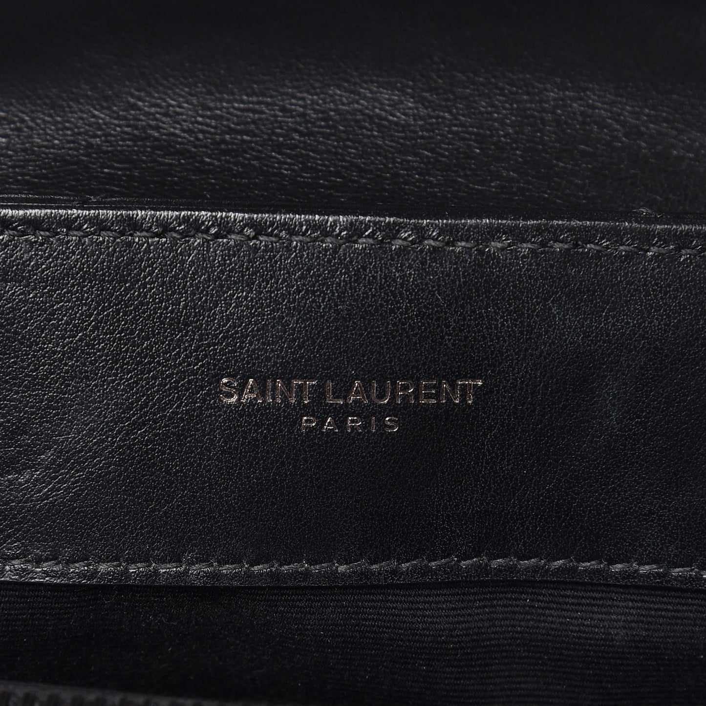 Calfskin Y Quilted Monogram Small Loulou Chain Satchel Black