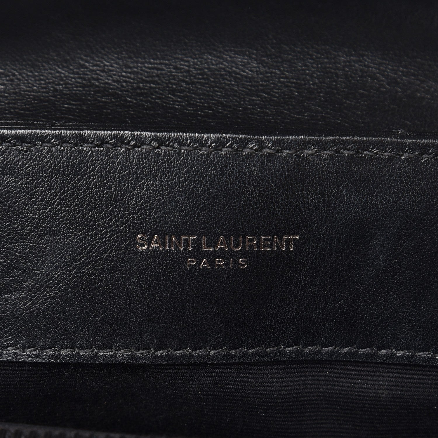 Saint Laurent Calfskin Y Quilted Monogram Small Loulou Chain Satchel Black 6 of 9