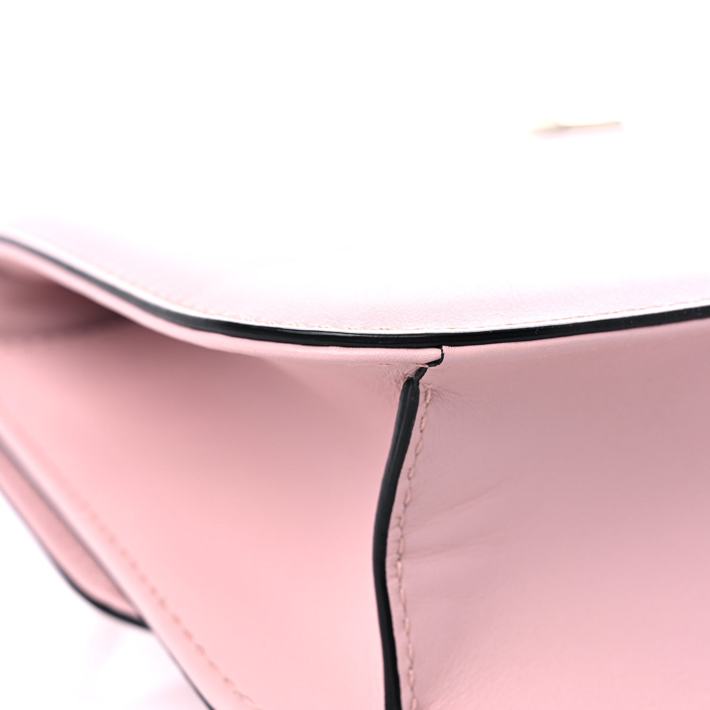 Vitello Medium Glam Lock Rockstud Flap Water Rose