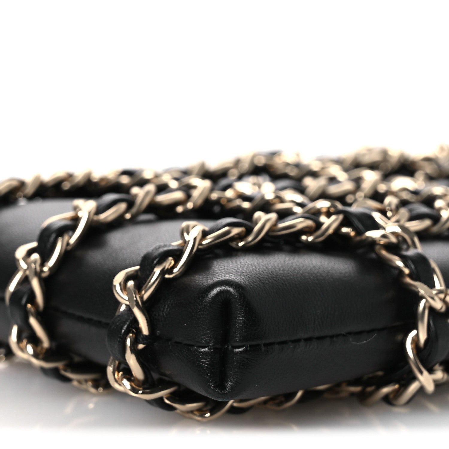 Chanel Lambskin Tech Me Out Clutch With Chain Black 11 of 11