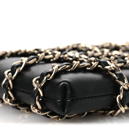 Chanel Lambskin Tech Me Out Clutch With Chain Black 11 of 11