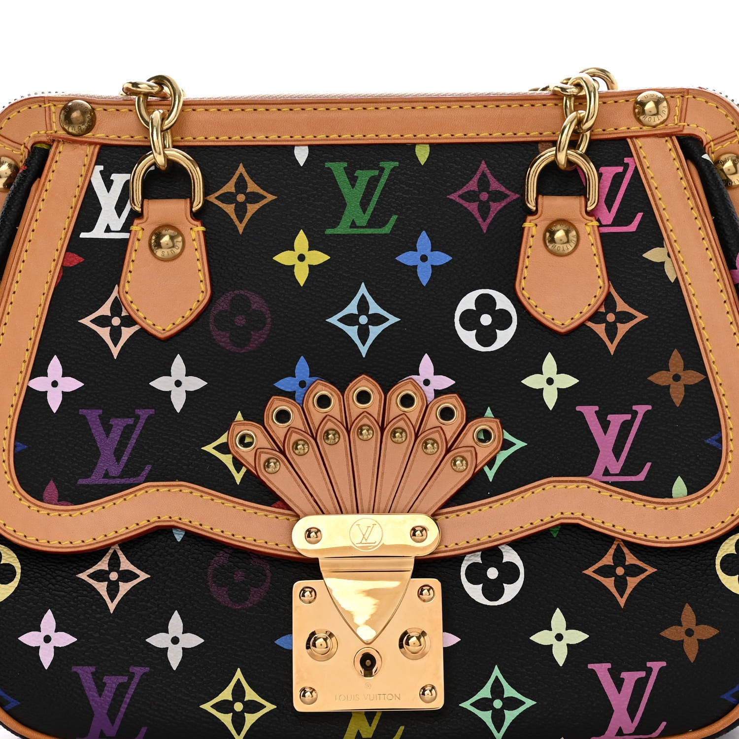 Louis Vuitton Monogram Multicolor Gracie MM Black 7 of 12