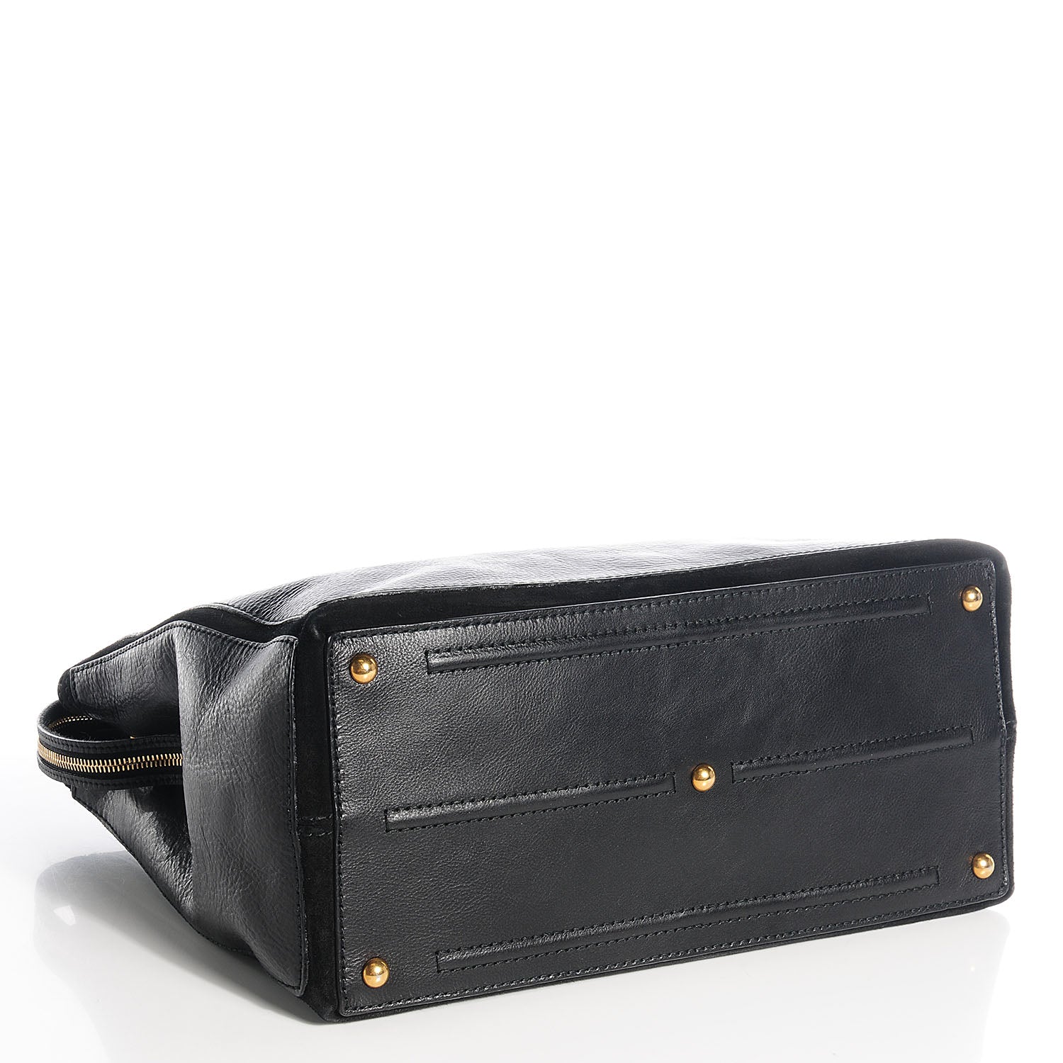 Saint Laurent Calfskin Muse Two Cabas Black 4 of 8