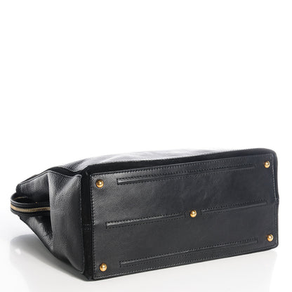 Saint Laurent Calfskin Muse Two Cabas Black 4 of 8
