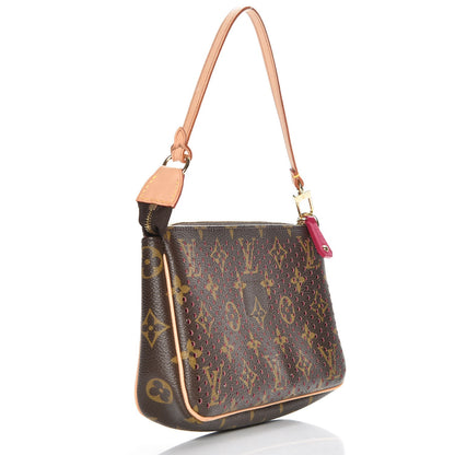Louis Vuitton Monogram Perforated Pochette Accessories Bag Fuchsia 3 of 7