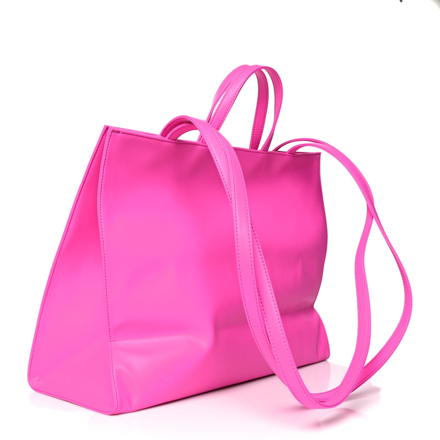 Vegan Leather Large Shopping Bag Azalea