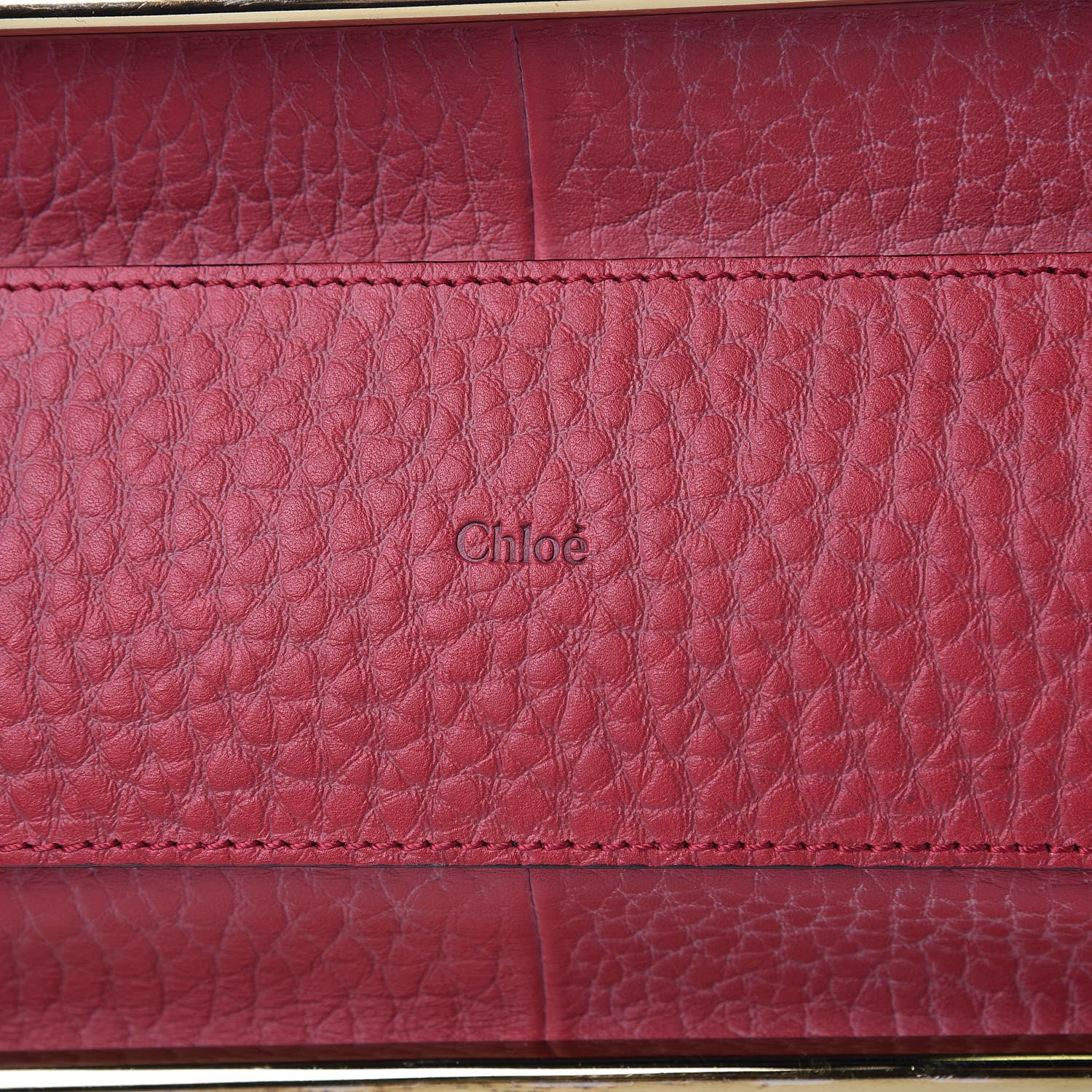 Chloe Grained Calfskin Medium Sally Flap Bag Red 11 of 12