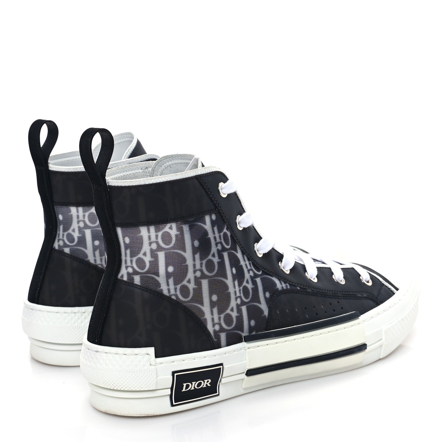 Christian Dior Technical Canvas Oblique Mens B23 High Top 42 Black 4 of 9