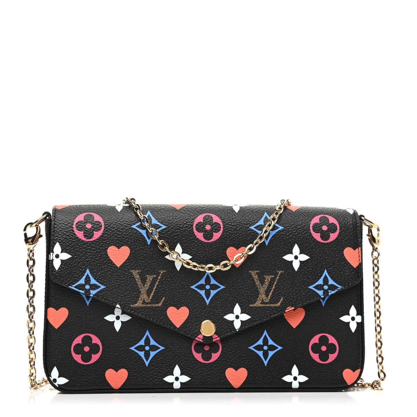 Game On Felicie Chain Wallet Black