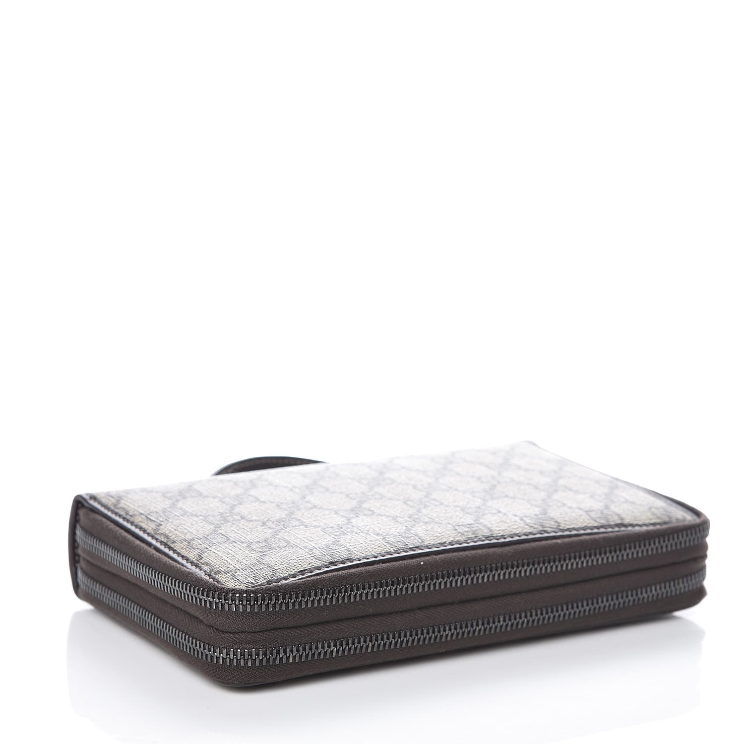 Gucci GG Supreme Monogram Travel Document Case Dark Brown 4 of 7