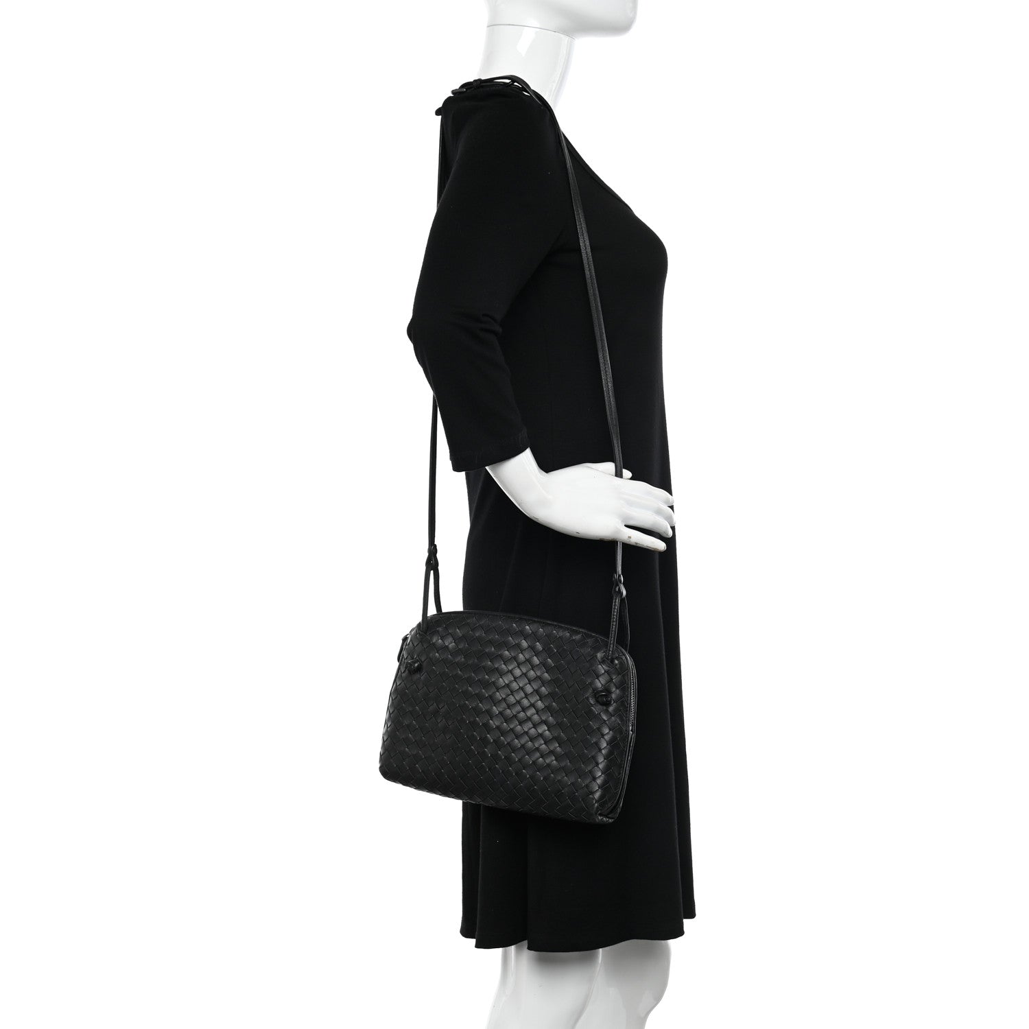 Bottega Veneta Nappa Intrecciato Nodini Bag Black 2 of 9
