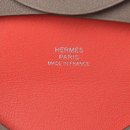 Hermes Swift Bastia Coin Purse Gris Souris Rose Jaipur 6 of 8