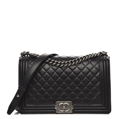 Chanel Calfskin Quilted New Medium Boy Flap Black 1 of 8