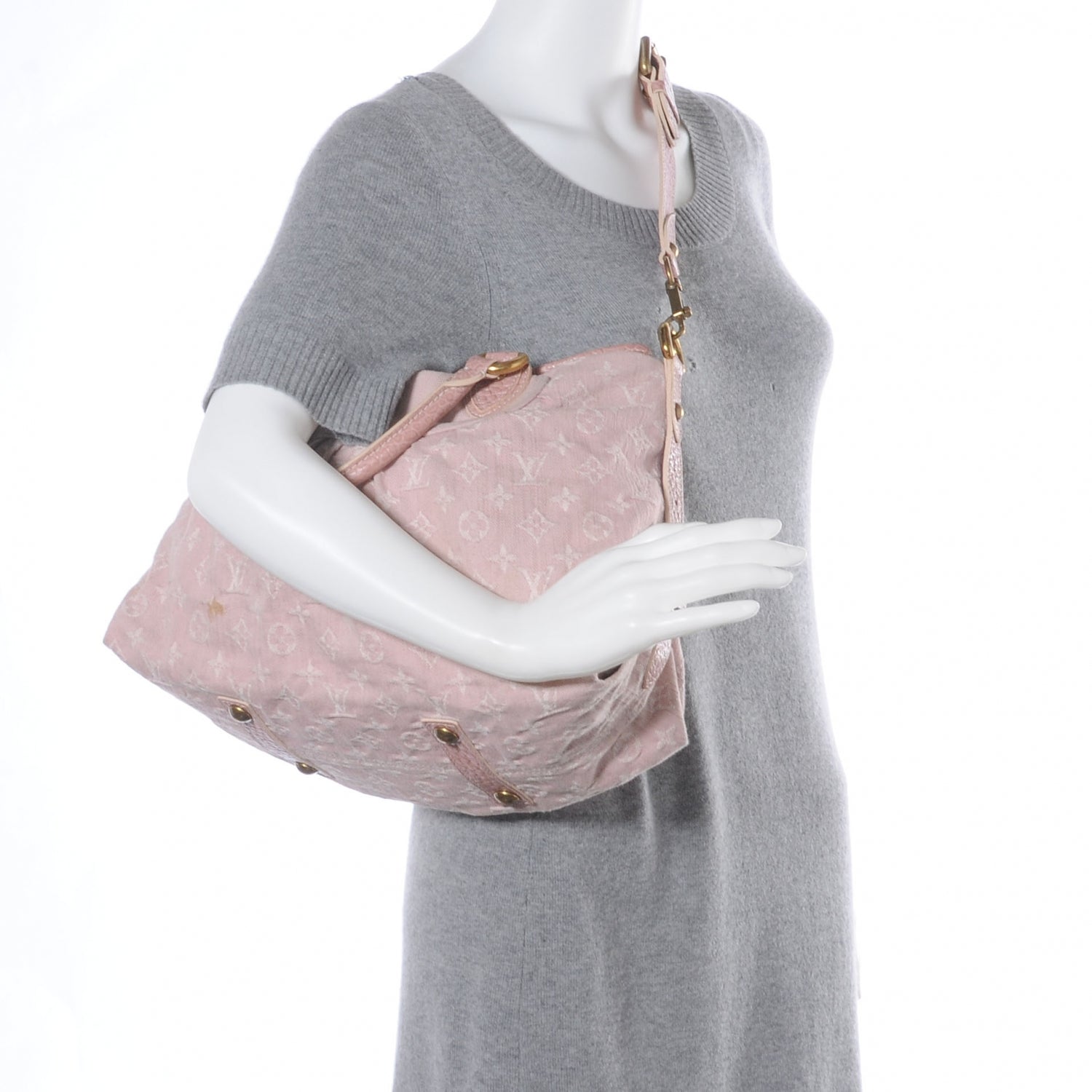 Louis Vuitton Denim Neo Cabby MM Rose 2 of 9