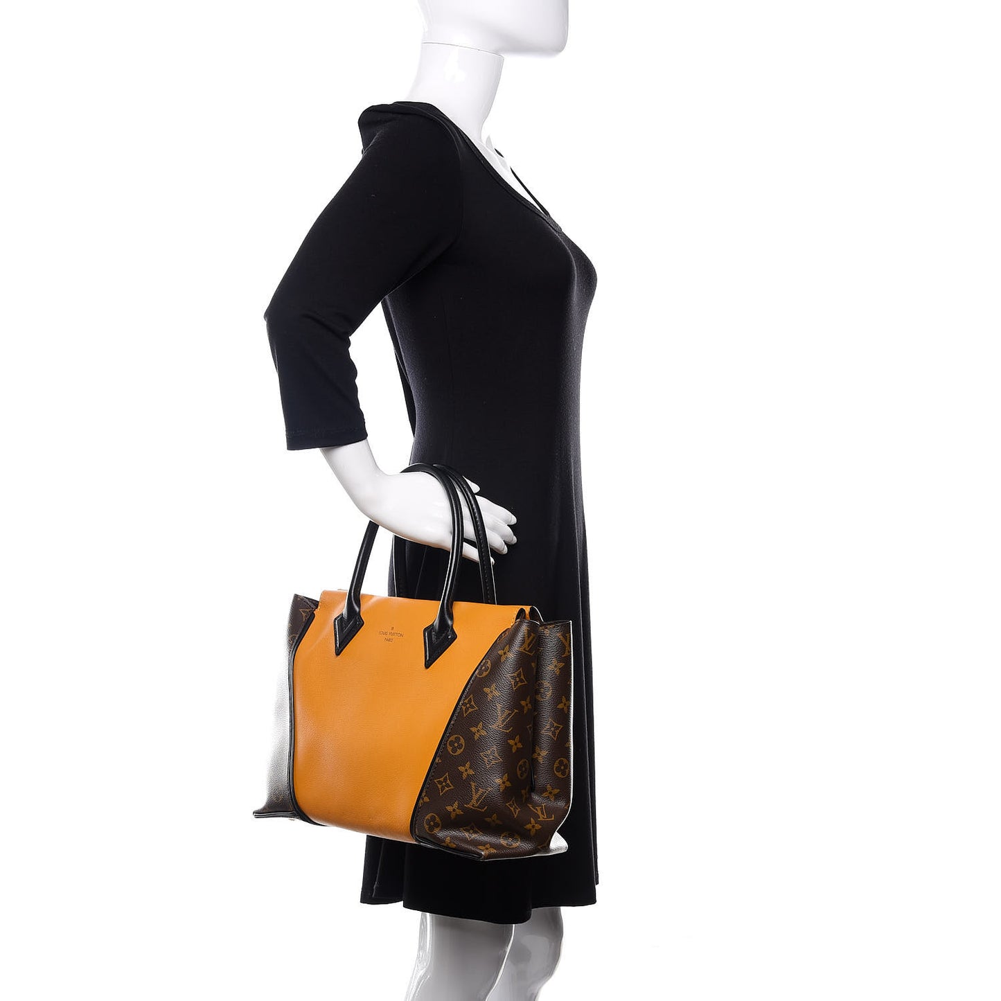 Monogram Cuir Orfevre Tote W PM Safran