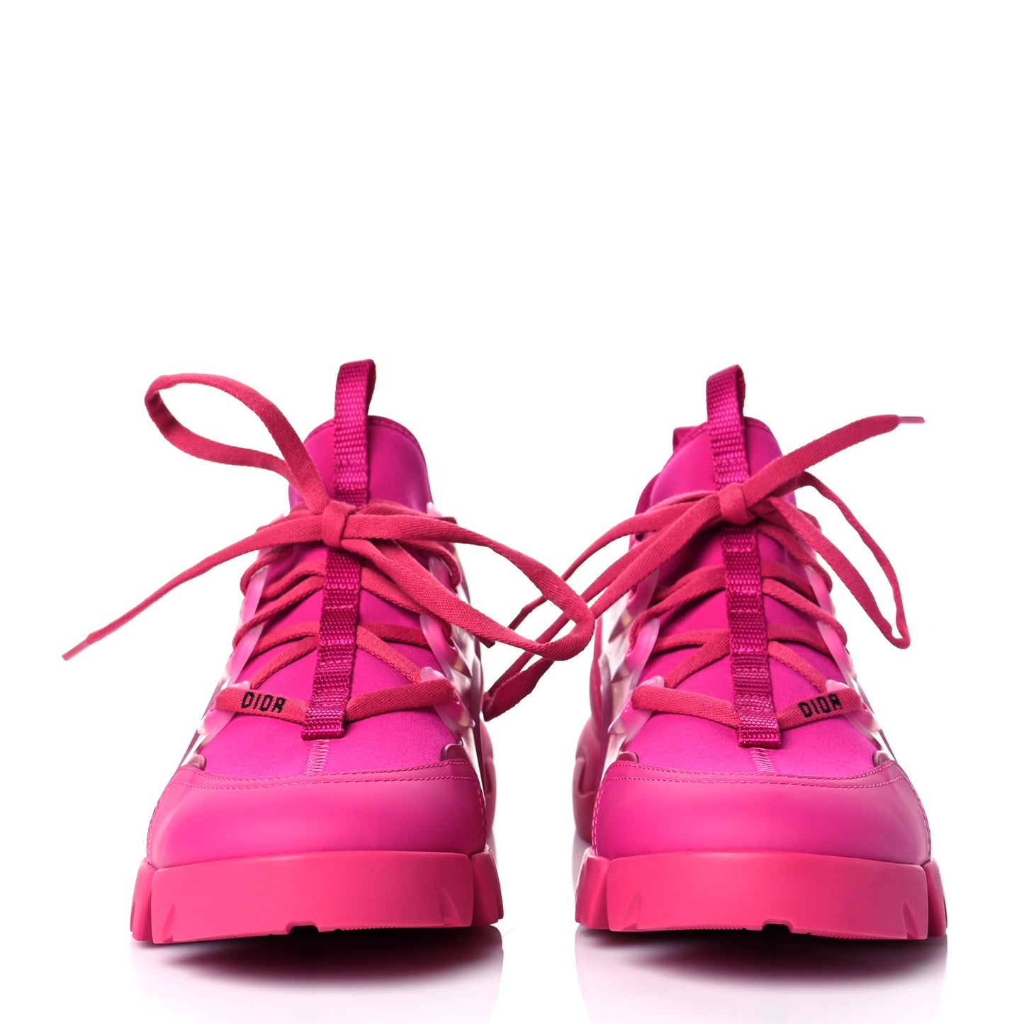 Neoprene Rubber Womens D-Connect Sneakers 37.5 Fuchsia