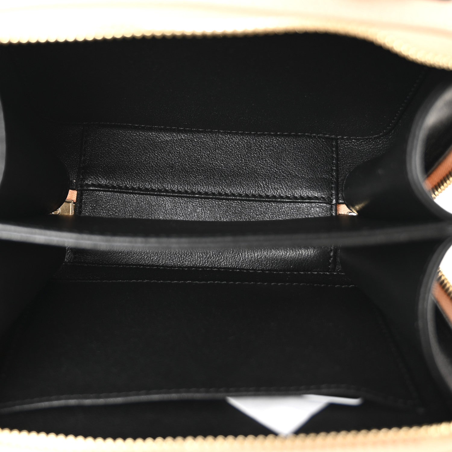 Chanel Caviar Quilted Small CC Filigree Vanity Case Beige Black 5 of 10