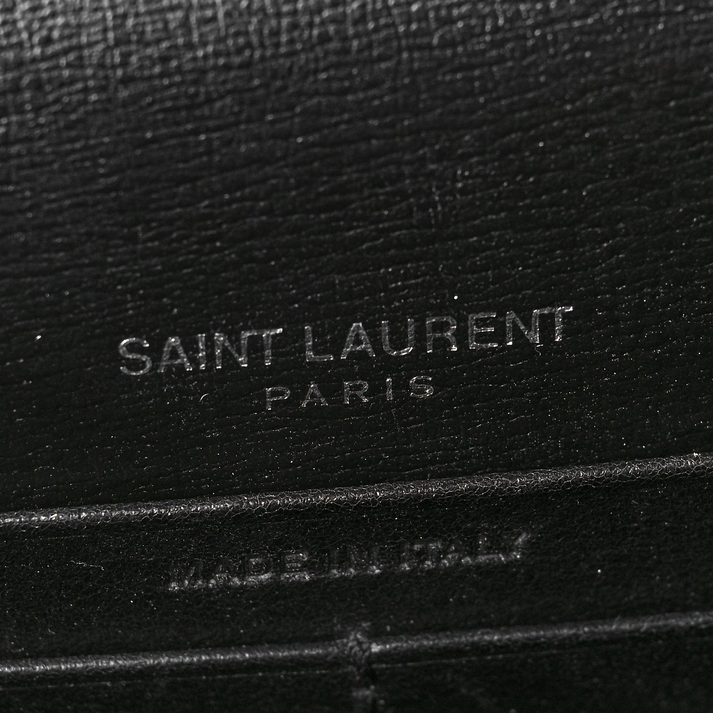 Calfskin Monogram Sunset Chain Wallet Black