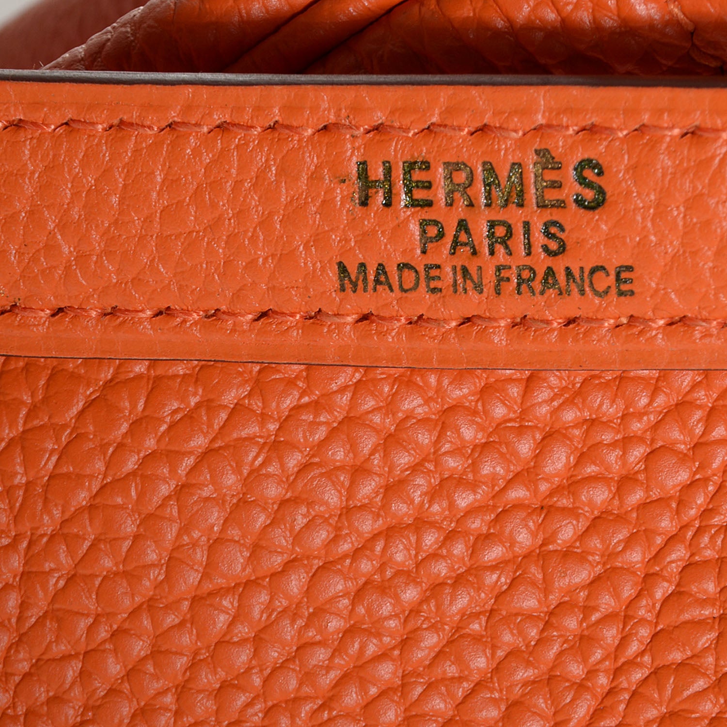 Hermes Togo Kelly Retourne 35 Orange 6 of 22