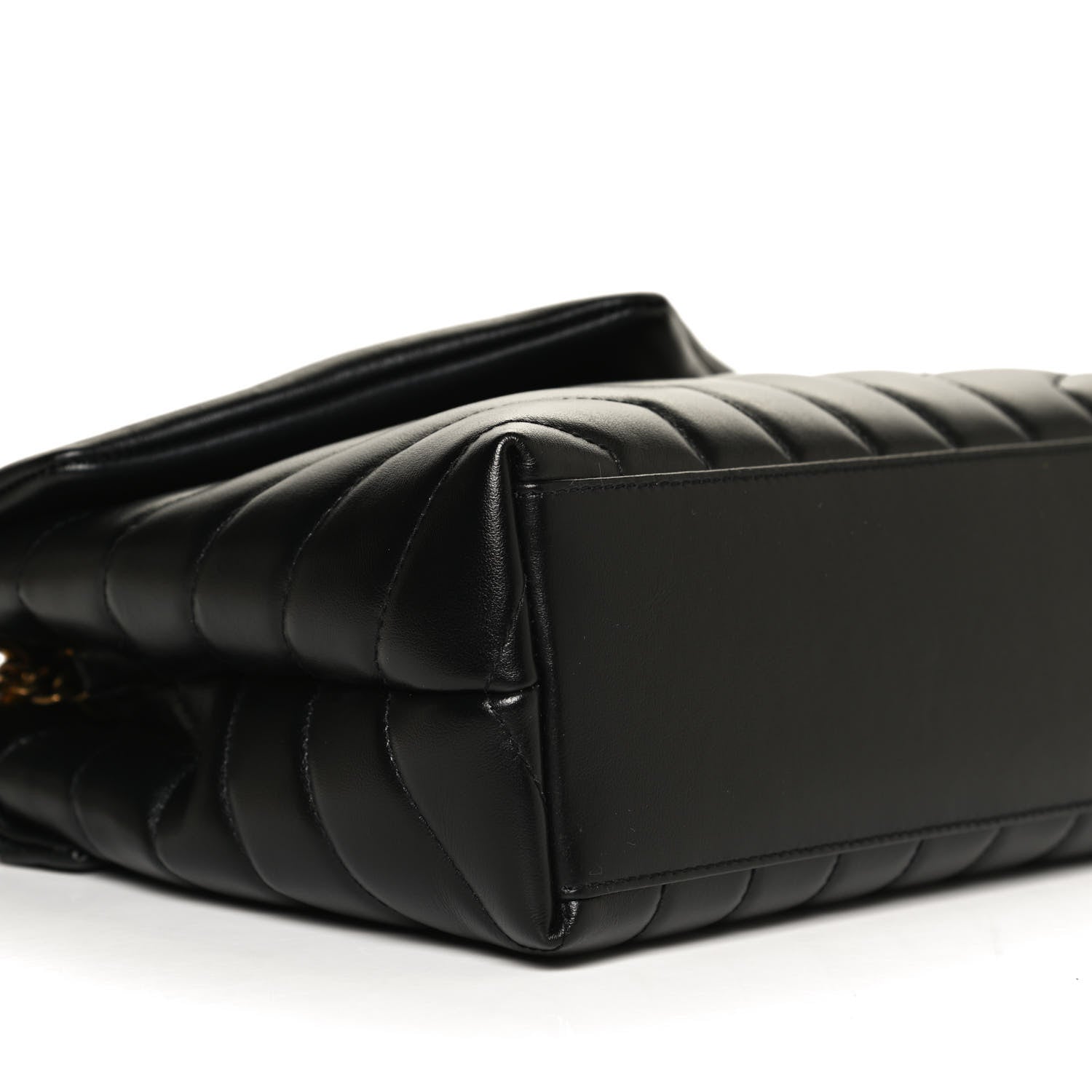 Saint Laurent Calfskin Y Quilted Monogram Small Loulou Chain Satchel Black 11 of 12