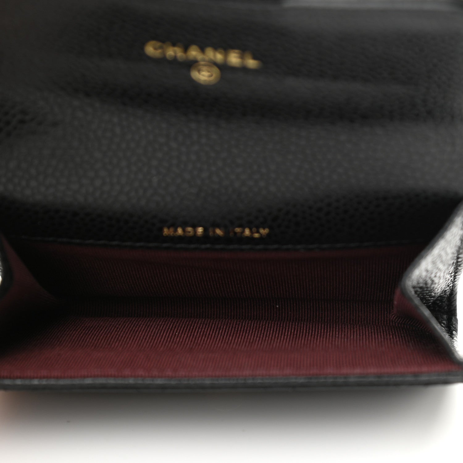Chanel Caviar Quilted Flap Card Holder Wallet Black 5 of 9
