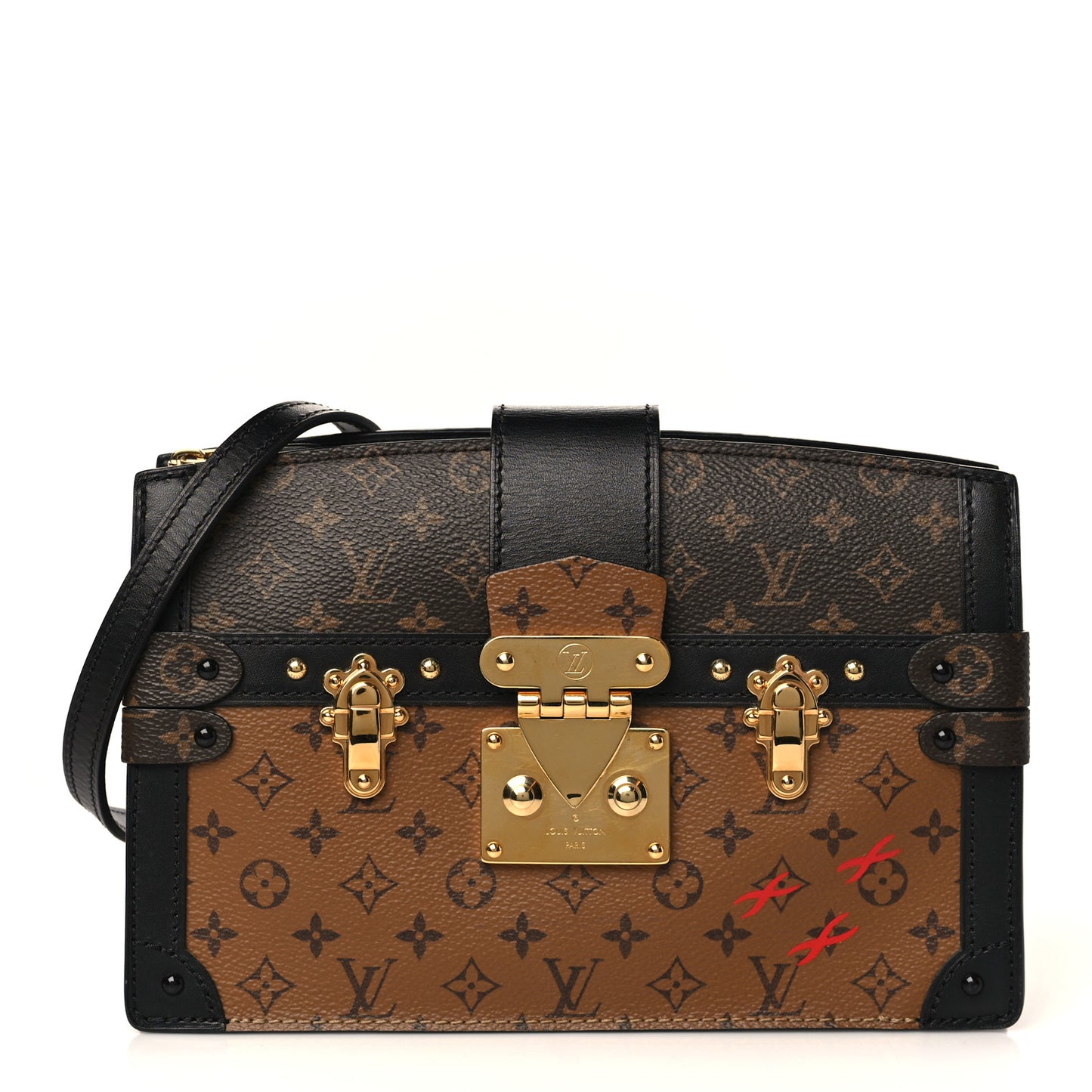 Reverse Monogram Trunk Clutch
