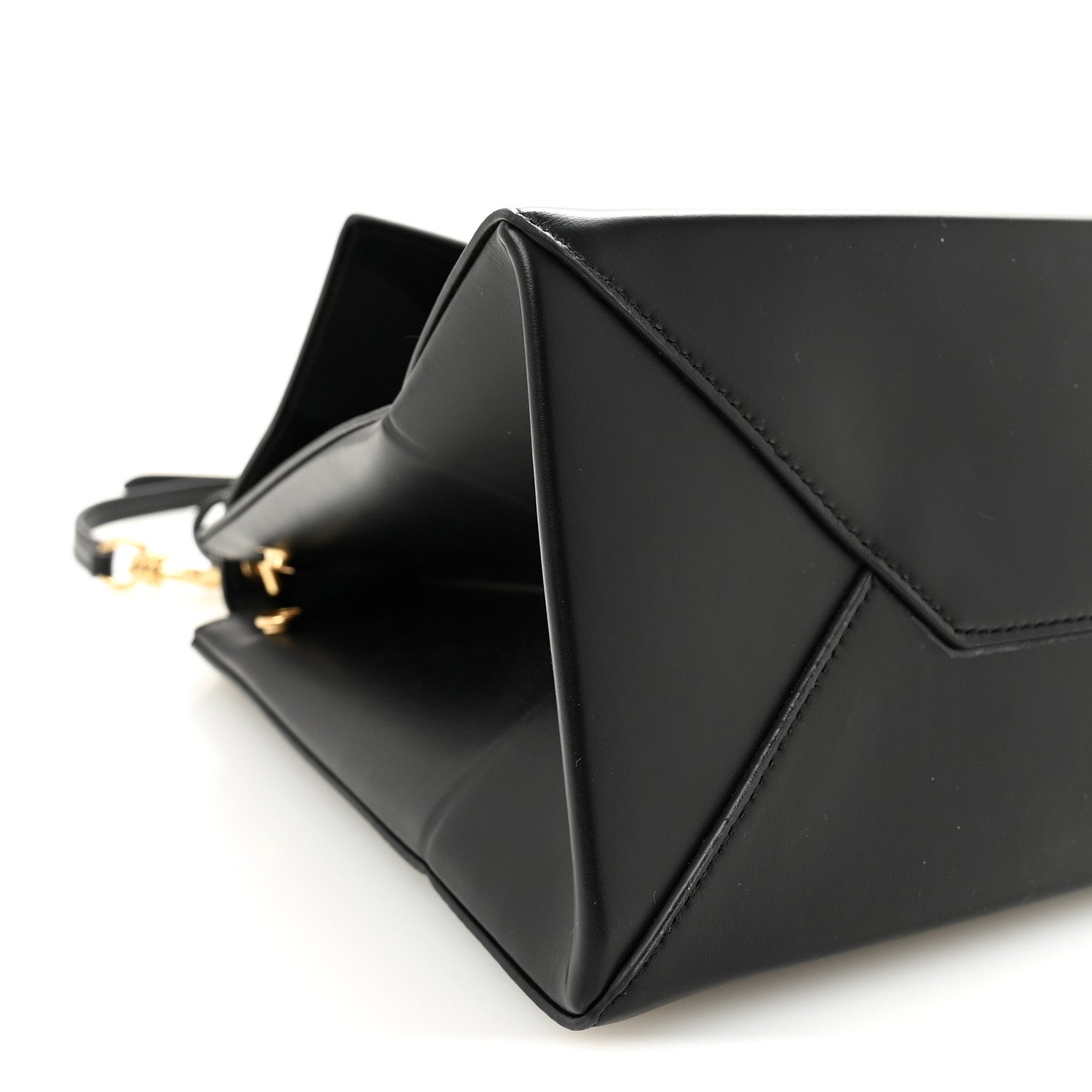 Balenciaga Natural Smooth Calfskin Medium Nano Top Handle Handbag Black 8 of 9
