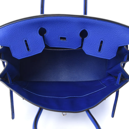Hermes Togo Birkin 35 Bleu Electrique 4 of 8