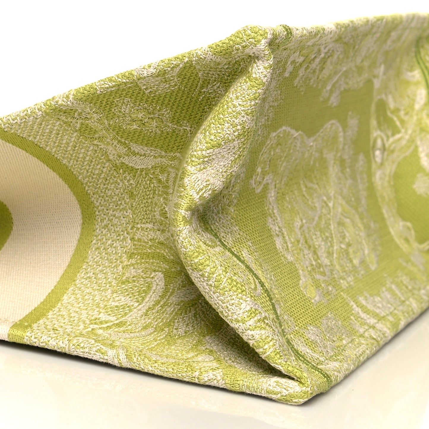 Canvas Embroidered Medium Dioriviera Toile De Jouy Book Tote D-Lite Green