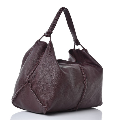 Bottega Veneta Washed Cervo Deerskin Large Hobo Burgundy 3 of 7