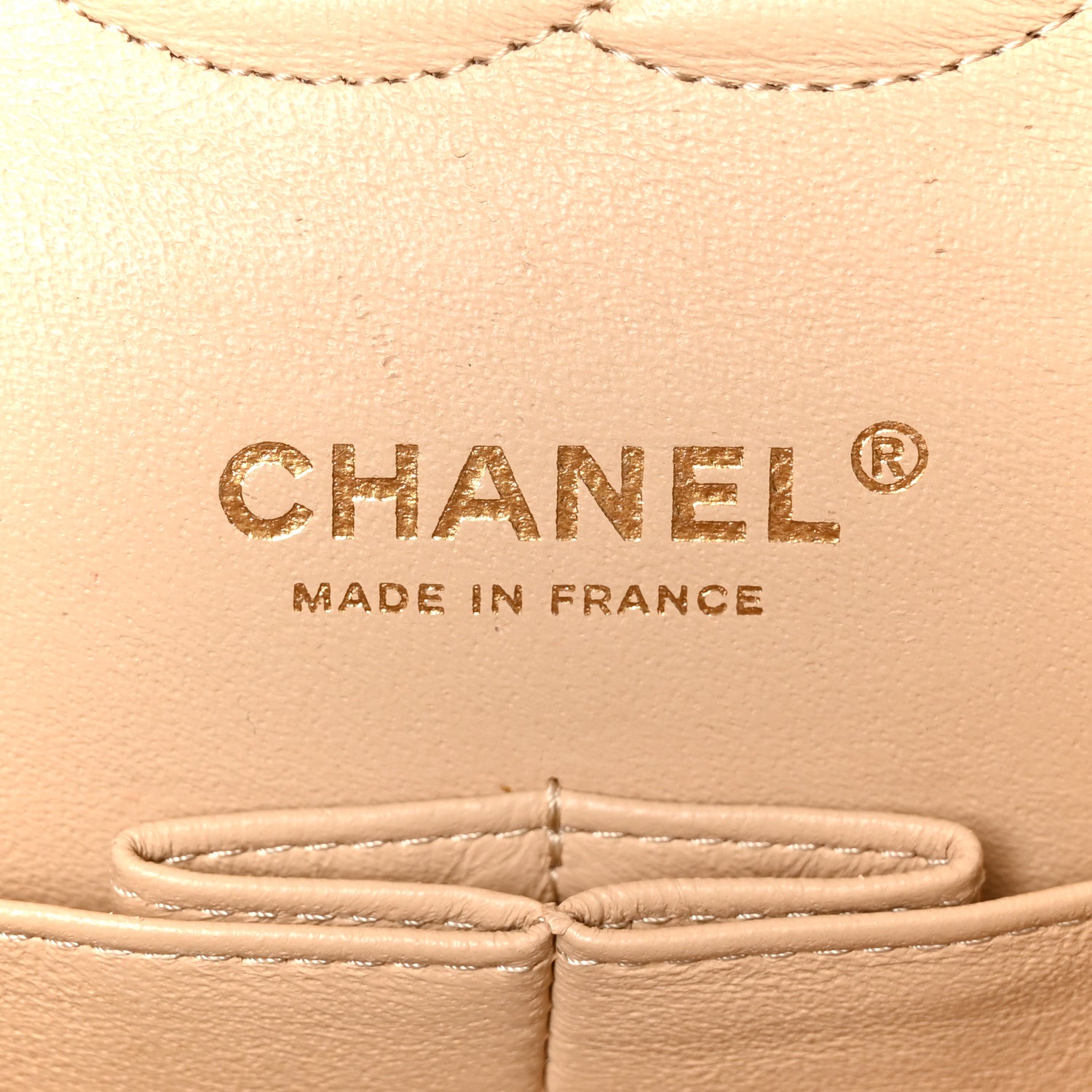 Chanel Caviar Quilted Medium Double Flap Beige 6 of 11