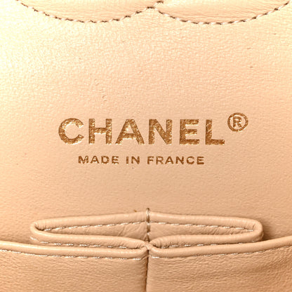 Chanel Caviar Quilted Medium Double Flap Beige 6 of 11