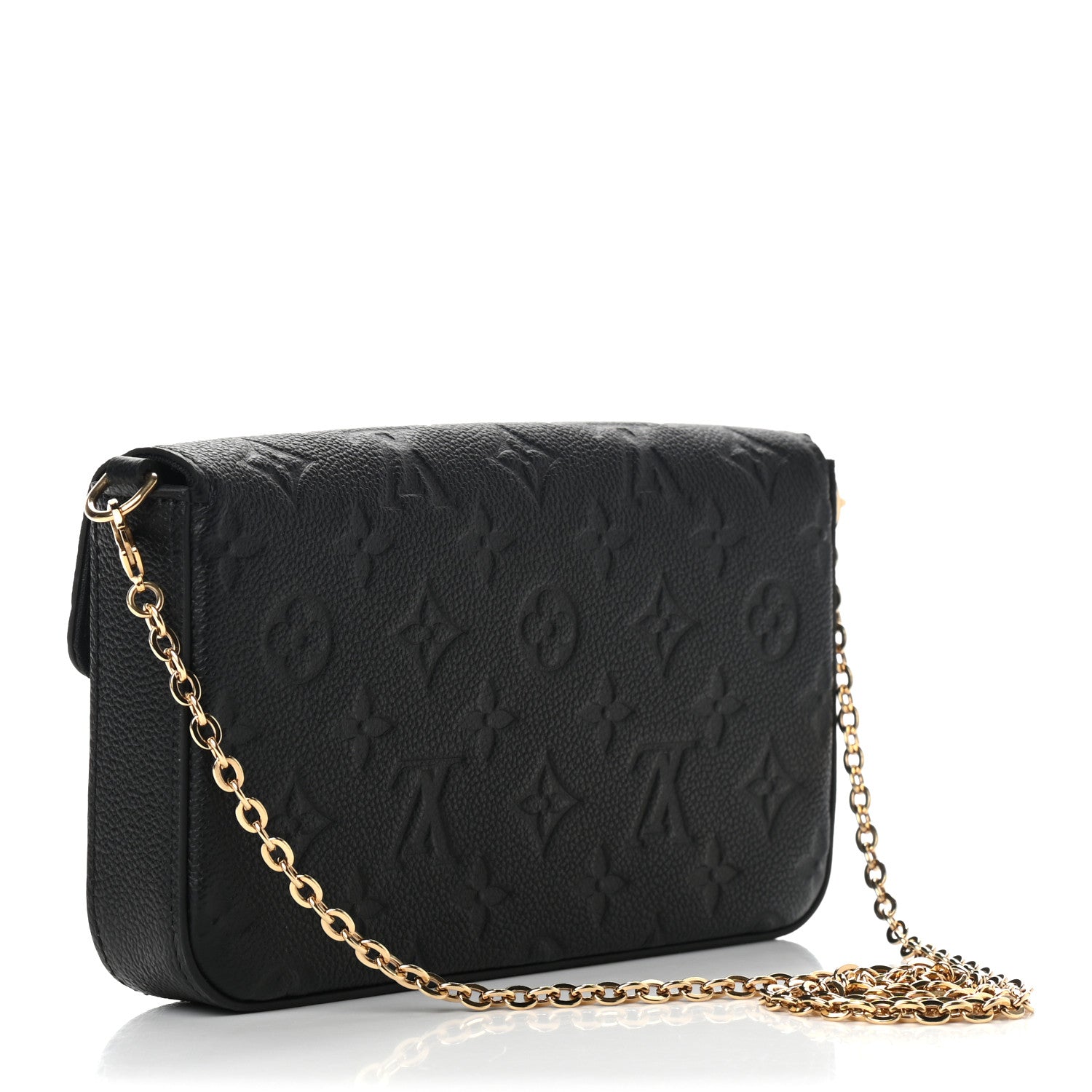 Louis Vuitton Empreinte Pochette Felicie Chain Wallet Black 4 of 9