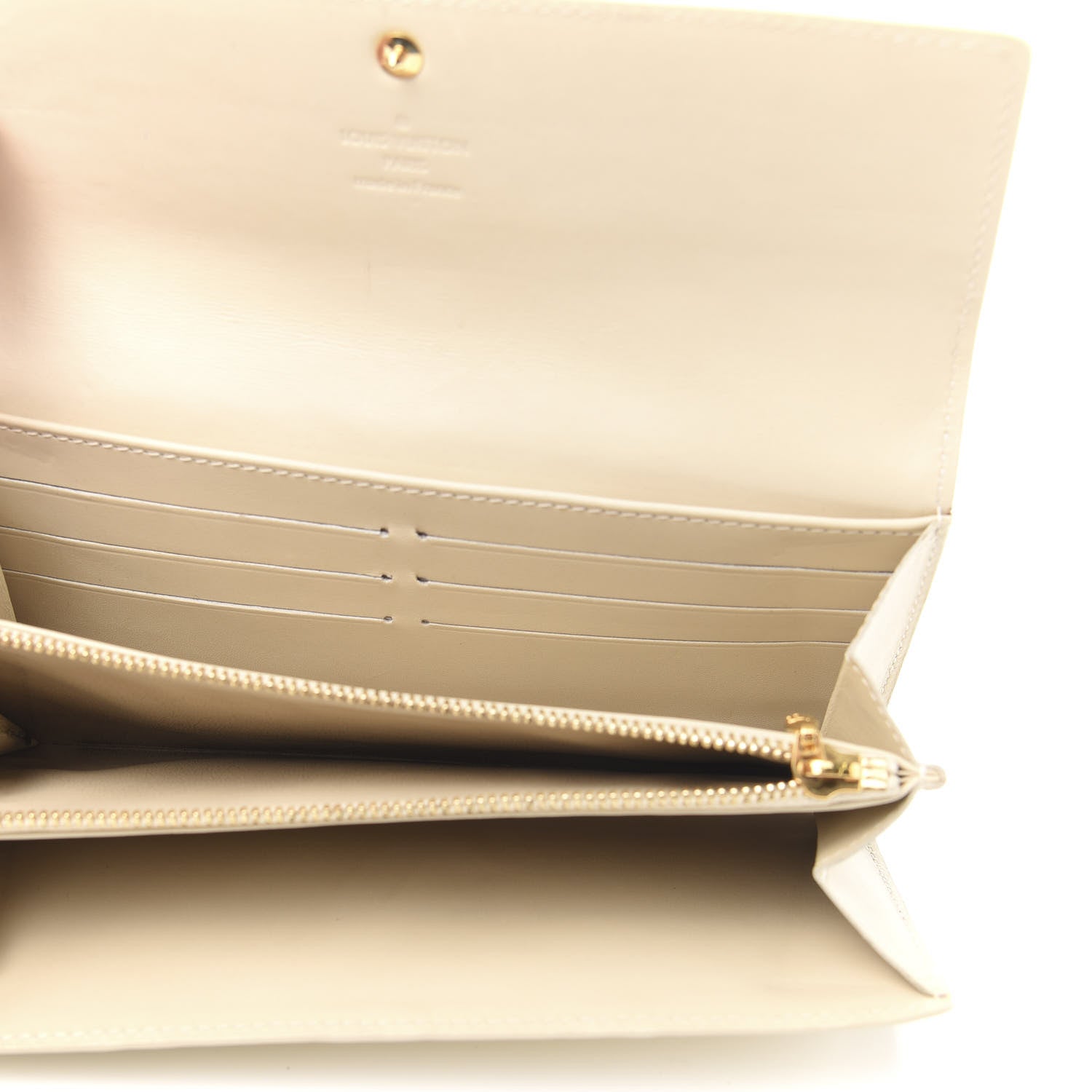 Louis Vuitton Vernis Sarah Wallet Blanc Corail 5 of 15