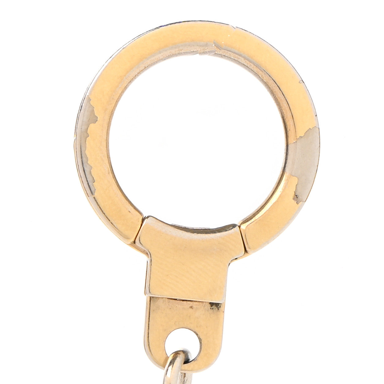 Louis Vuitton Metal Pochette Extender Key Ring Chain Gold 4 of 5