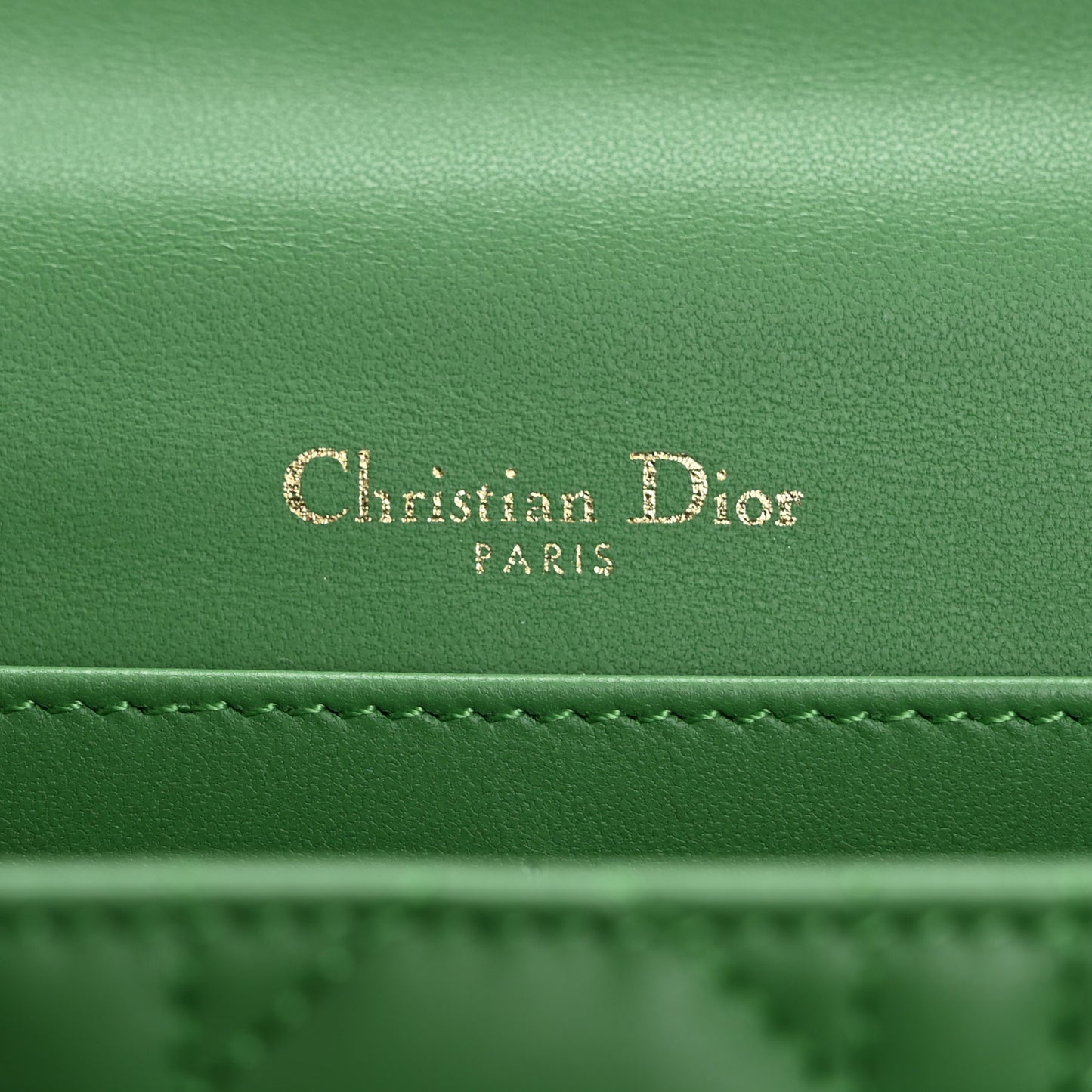 Lambskin Cannage My Dior Daily Chain Pouch Jade Green