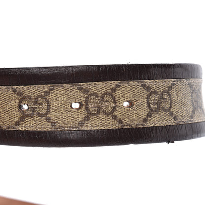 Gucci GG Supreme Monogram Niagara Lux Calfskin Interlocking G 40mm Belt 95 38 Beige Ebony Cocoa 20 of 20